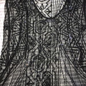 Kendal & Kylie beaded shear dress